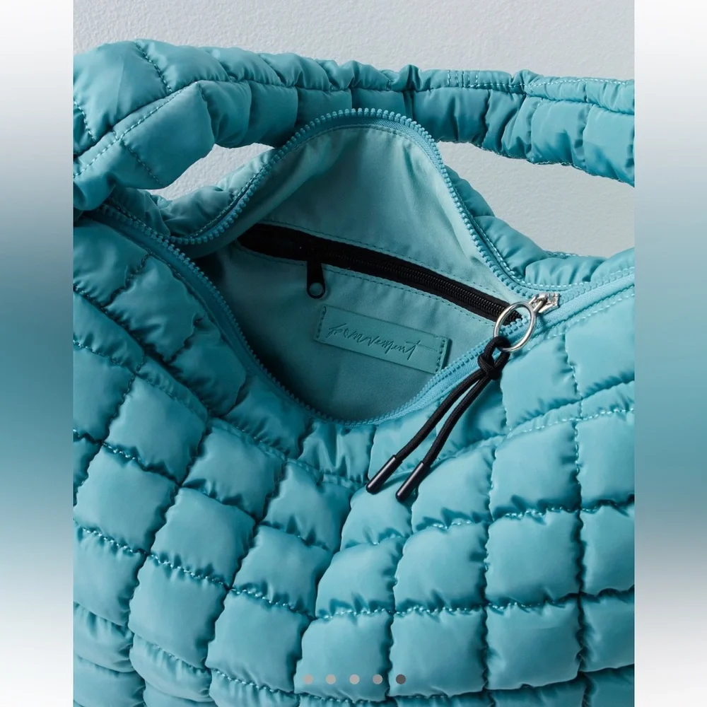 FP Movement by Free People Blue Quilted Crossbody Bag - Picture 4 of 5